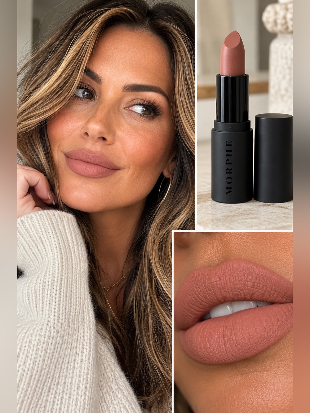 Morphe Mega Matte Lipstick Single AF Nude Rose Brown Full Size NWT